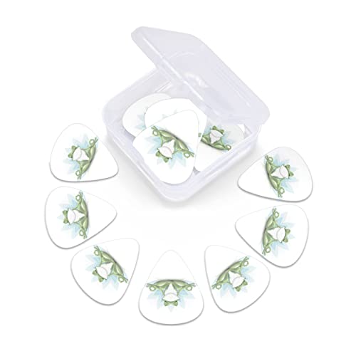 Lot de 24 médiators amusants imprimés grenouille pour guitare acoustique, électrique, basse (0,46/0,71/0,96 mm) - Les Beatles, Paul McCartney, John Lennon, RIngo Starr, George Harrison Lot de 24 médiators amusants imprimés grenouille pour guitare acoustique, électrique, basse (0,46/0,71/0,96 mm) – Image 7