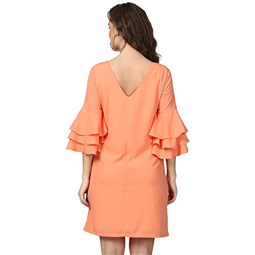 Image of Harpa Round Neck Solid Dress