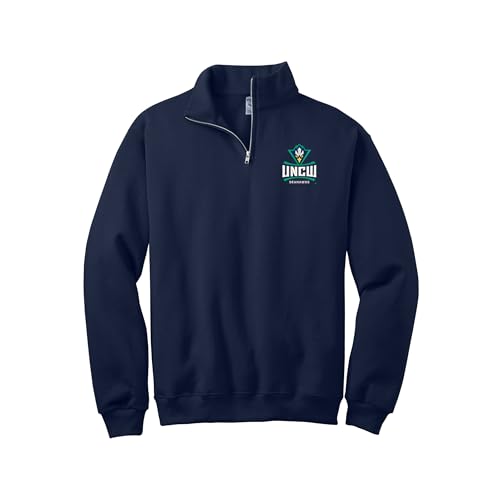 Sorority Letters Shop University of North Carolina Wilmington Quarter Zip Sweatshirt - UNCW Seahawks Pullover Sweatshirt - Main Image