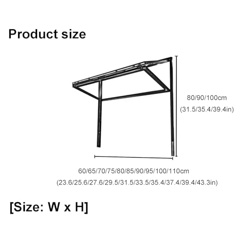 Podtynkowe okno przesuwne ze szkła hartowanego – aluminiowa składana konstrukcja do kuchni, kampera, sklepu z przekąskami lub loftu, 80 x 100 cm, akcesorium do mobilnego domu