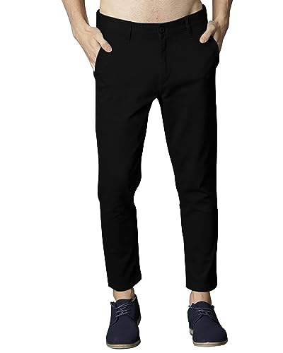 Image of EYEBOGLER Mens Regular Fit Formal & Casual Pant