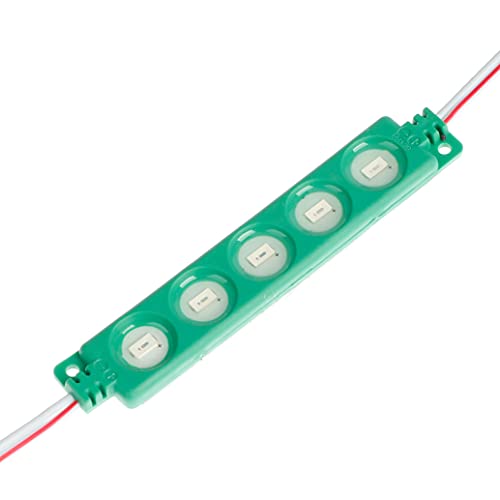 Image of Q QINGCHEN DC24V Green Injection LED Module 1.2W Waterproof led Light Strip for Letter Advertising Signs with Tape Adhesive Backside (200pcs Pack,Green, 24 Volt)
