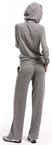 Lounge Pants Women - 100% Cashmere with Drawstring Waist and Side Pockets Super Soft Hand-Knitted4