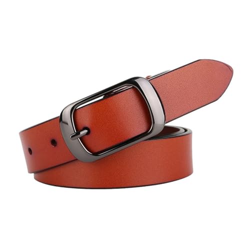 Women Cowskin Genuine Leather Women Belt Brand Buckle Ladies Belts For Jeans