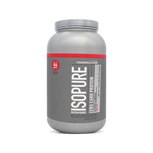 Proteínas, ISOPURE Zero Carb, Proteína Whey, Sabor Fresa, 3 Libras