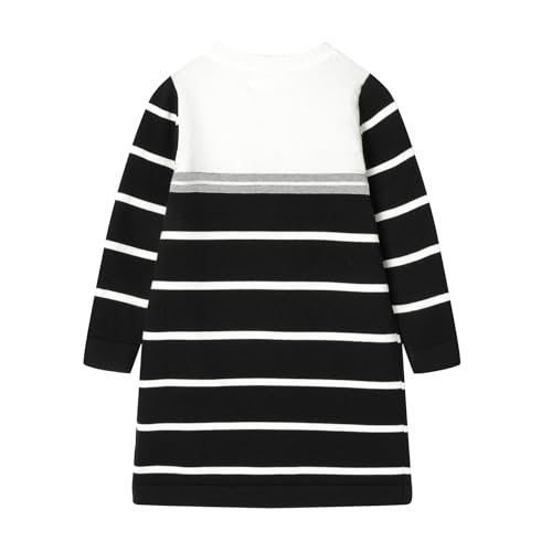Robe pull école pour petites filles avec joli nœud élégant - 2