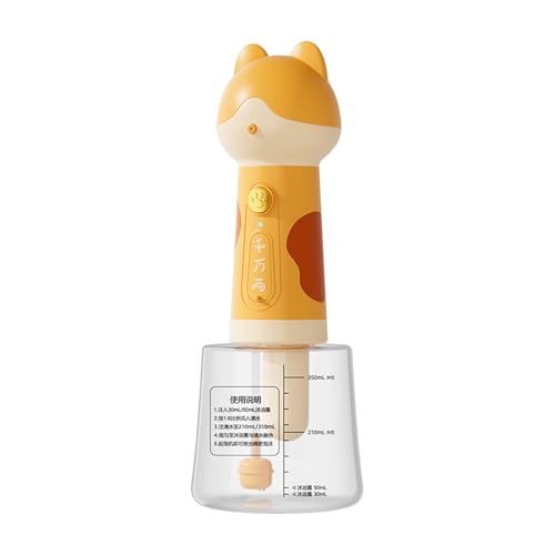 Espuma de champú para mascotas, champú de dibujos animados para mascotas, suministros de rociador de baño para ducha, inodoro, cocina, fregadero, bañera, limpieza del hogar