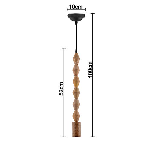 Image of Homesake Ceiling Hanging Light Natural Diamond (Beige),Wood