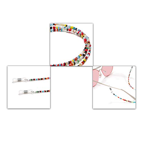 Exceart 2 stuks brillenhouders riemen brillenketting halsketting leesbril ketting kleurrijke parels anti-slip voor brillenaccessoires - Image 3