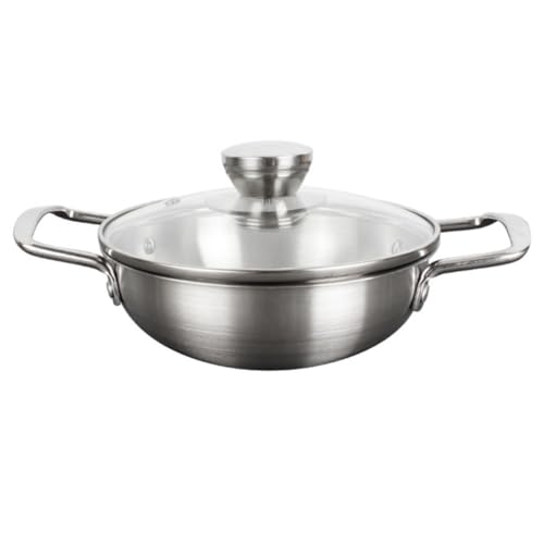Grand pot de cuisine léger en acier inoxydable idéal pour le camping et les soupes