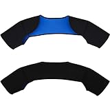 DIYEAH XL Black SBR Shoulder Support Brace Double Protection Pads for Mountaineering Outdoor Sports and Physical Therapy