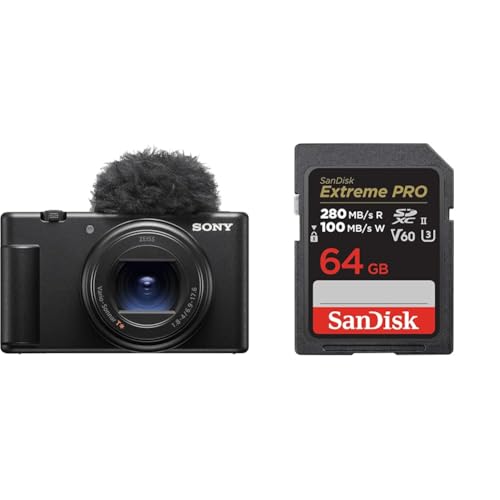 SONY(\j[) RpNgfW^J VLOGCAM VlogpJ ZV-1II EBhXN[t Y[Y ubN ZV-1M2 B + y TfBXN Ki z SanDisk SDJ[h 64GB SDXC Class10