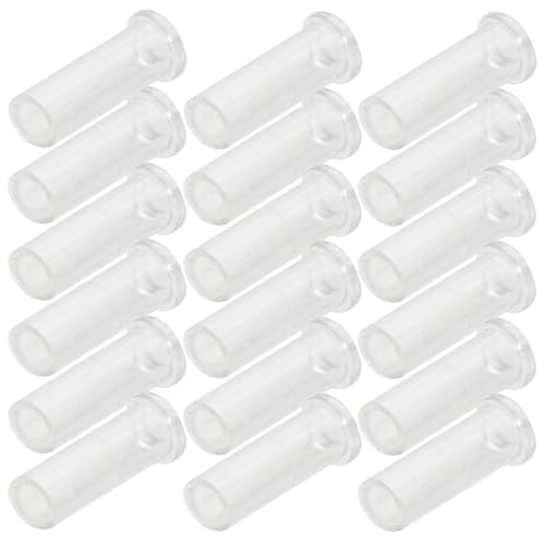 OFFSCH Casquillos para Lámparas Ópticas de Plástico 5 Mm, 50 Piezas para Luces de Fibra Óptica, Accesorios Fijos para Decoración de Hogar, Oficina y Dormitorio, Fundas para Luces