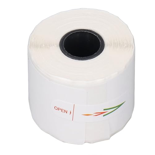Thermal Price Label Paper, Convenient Use Jewelry Price Label Paper 1 Roll 100 Sheets Cut Line Design for L1S Pro Printer for Necklaces and Earrings (30x30+40mm)