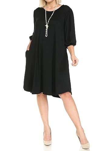 Pastel by Vivienne Women's Balloon Sleeve Midi...