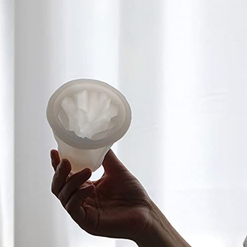 JIUYECAO Kreative Aromatherapie-Kerzenform, 3D-Eisberg, Hochzeitskleid, Kerze, Silikon, Seifenherstellung, Kuchen… – Bild 6
