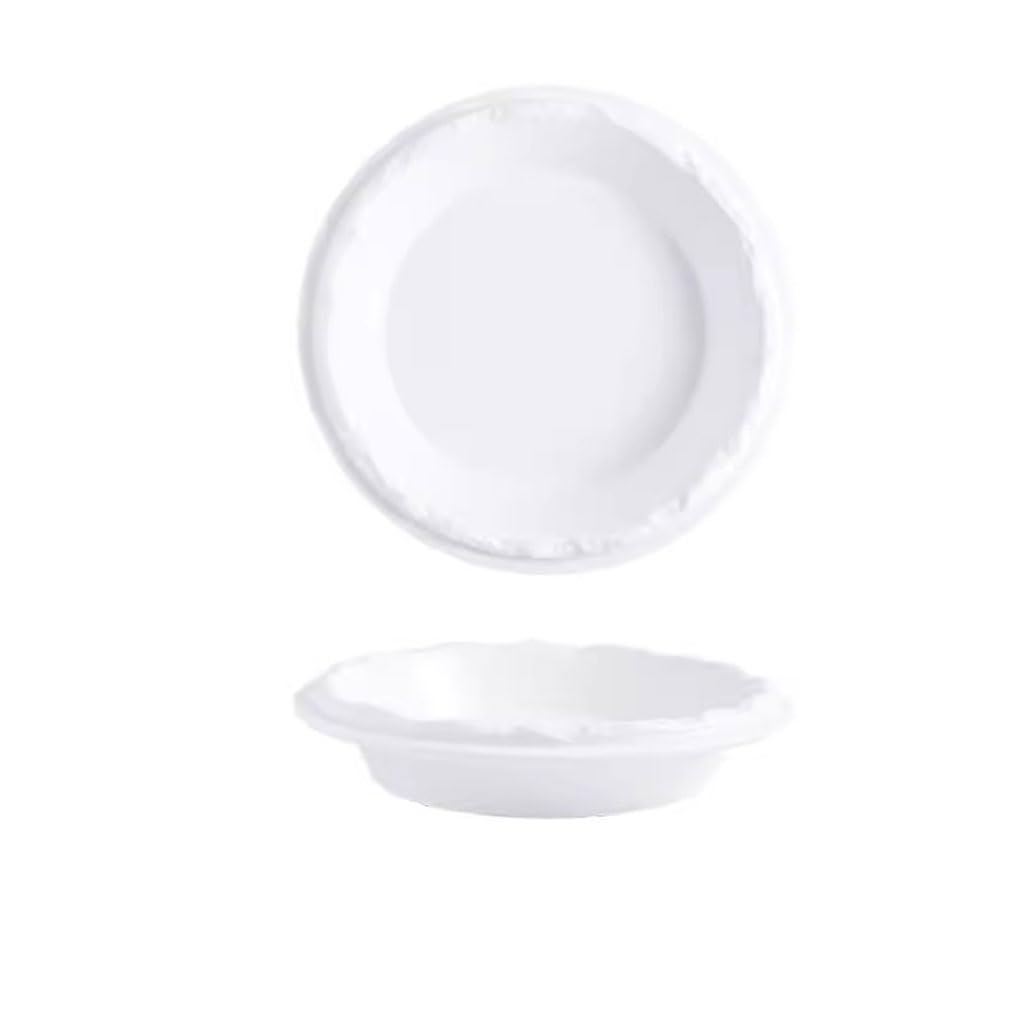 WOTZOV Salad Bowl Deep Plate Irregular Western Food Creative Commercial Home Club Tableware Cooking Dish Soup Plate Kitchen Supplies，Small