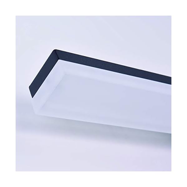 Mirrea Moderne LED-Waschtischleuchte für Badezimmerbeleuchtung, dimmbar, 24 W, schwarz lackiert, kaltweiß 5000 K – Bild 7