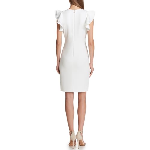 Image of Tommy Hilfiger Womens Polyester Spandex Pattern Sheath Midi Layered Dress