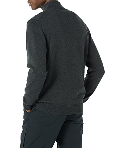 Amazon Essentials AEM20045F21-GRYCH-MEDIUM Men'S 100% Cotton Quarter-Zip Sweater thumb #1