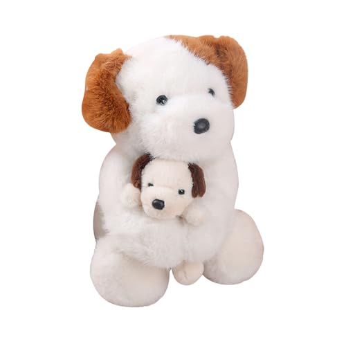 Design Elegante e Accogliente: Realizzato con una fine lavorazione, il peluche cane vanta una costruzione non deformante e un volto dettagliato, offrendo comfort duraturo al e una piacevole esperienza tattile. Funge sia da compagno abbracciabile per i bambini che da elemento decorativo elegante per adulti, donando calore e raffinatezza agli ambienti domestici con la sua presenza morbida e avvolgente.