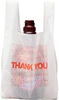 International Plastics MB-T-15TK 6 x 4 x 15 in. White HD Thank You Bag - Case of 2000