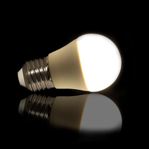 JANDEI, Pack of 10 LED Bulbs G45 E27 Base 7W for Ceiling Lamps Lighting Systems, Decorative Wall Lights - Image 4