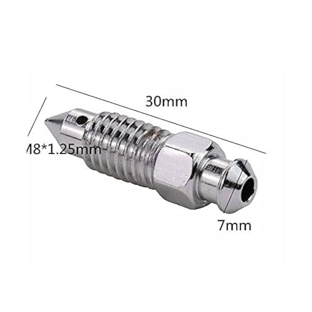 TERAM LOISIRS Bleeder Screw for Brake Shoe M8 1.25mm