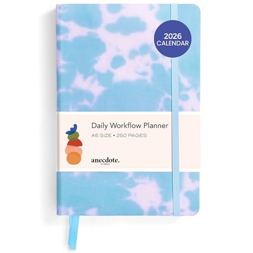 Anecdote 2026 Planner: A Monthly, Weekly & Daily Planner 2026 for Planning Your Success - A5 Size Hardcover Start Anytime and Achieve your Goals - Tie Dye