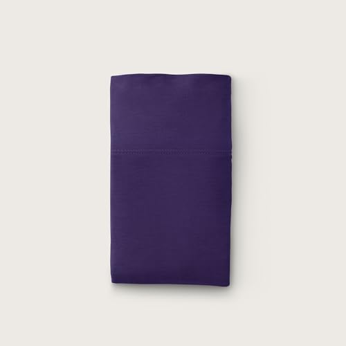 Image of Purple SoftStretch Pillowcase, Travel Size - Moisture-Wicking, Deep Purple