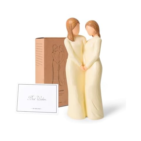 NINNSSOT Hand-Painted Sister Figurine Gift Cover