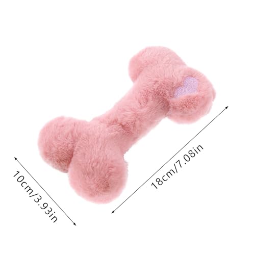 Quietschspielzeug für Hunde niedlich Haustier Hund Plüsch Spielzeug kauspielzeug Hundespielzeug Welpenspielzeug für Welpen, kleine, mittelgroße Hunde, Haustiere (Rosa)