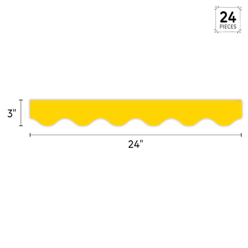 Tableau d'affichage ondulé Jaune pour décorer une salle de classe
