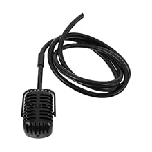 Adaptable interior fit: blend the classic mic decoration into diverse spaces, letting this classic party microphone complement vintage or modern decor without overpowering other aesthetics,hanging costume mic prop,vintage mic model Perfect for props:...