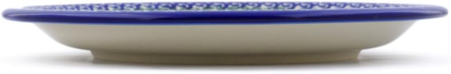 Ceramika Bona Polmedia Polish Pottery Lunch Plate - Blissful Daisy Pattern Handmade in Boleslawiec Poland Certificate of Authenticity