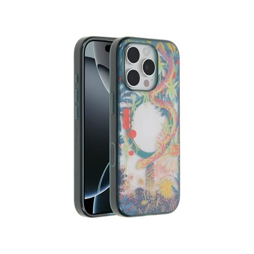 Image of OtterBox iPhone 16 Pro Lumen Series Case - Year of the Snake Green | Aesthetic, Clear iPhone Cases with Colorful Year of the Snake Design w / Camera Protection, Minimalist Design, MagSafe