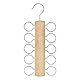 Schalbügel, Schalhalter, Krawattenhalter, Krawattenbügel, Gürtelhalter, Scarf Holder, Holz Krawatten Halter, Schal Kleiderbügel, Multifunktionaler Schrank-Organizer für Schals, Krawatten, Gürtel