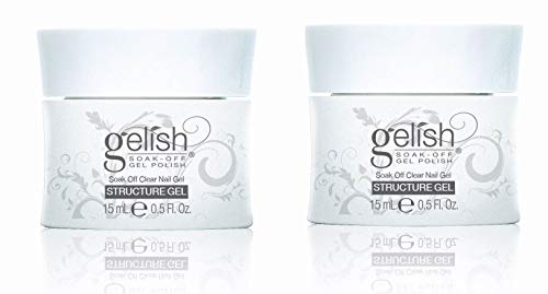 2) Gelish 01247 Structure Soak Off Curable Gel Nail LED Clear Polish 15mL .5oz