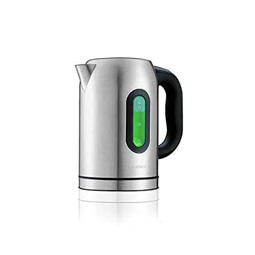 Tetera eléctrica digital inalámbrica 1.7L acero inoxidable miniatura 1