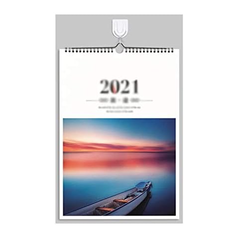 Wall Calendars Calendar 2021-12 Monthly Wall Calendar Planner Twin-Wire Binding Perfect For Planning And Organizing Your Home A3 Calendars (Color : D) Cover