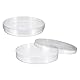 PATIKIL 100mm/3,9 Zoll Kunststoff-Petri-Schalen mit Deckeln, 2er-Pack Petrischalen Gewebekulturschale für Laborexperimente, klar