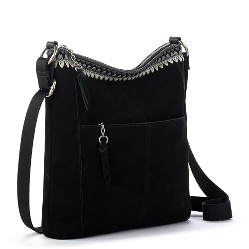 Image of The Sak Lucia Leather Crossbody Purse - Premium Leather Women's Handbag for Everyday & Travel - Cross Body Bag With Zipper