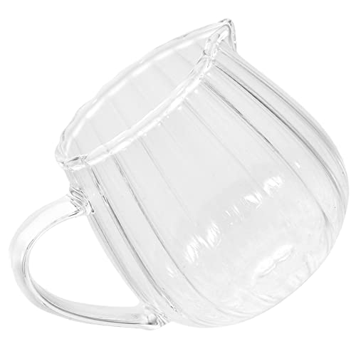 Warmhm Bricco Per Latte in Vetro Distributore Di Latte Contenitore Per Panna Da Caffè Adatto Per Casa Bar Ristoranti Utilizzo Versatile Per Salse Sciroppi e Altri Condimenti