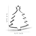 5.4 inch Christmas Tree with Star Cookie Cutter – Stainless Steel