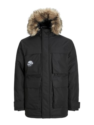 JACK&JONES PLUS Jjstar Parka Jacket Pls, Negro, XXXXXL para Hombre