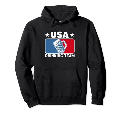 USA Drinking Team – Regalo divertido para amantes de la cerveza y pong Sudadera con Capucha