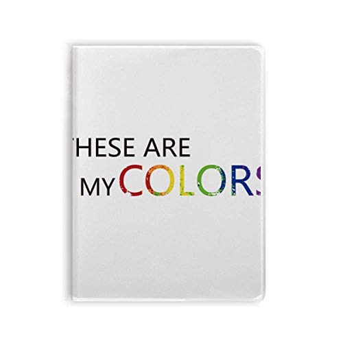 Carnet LGBT drapeau arc-en-ciel These are My Colors cahier souple A5
