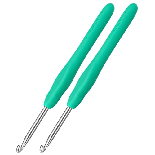 2Pcs 4.5mm Crochet Hooks, Ergonomic Crochet Hook...