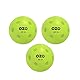 OZO Pickleball - 3er Set Hallenbälle, 26 Löcher, Rotationsform, Neon Green, Rotational