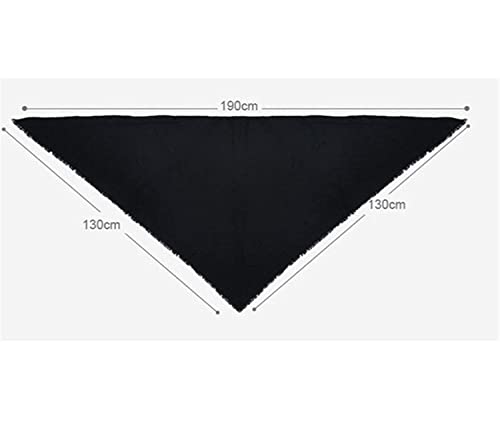Tograt Scarf Shawl Scarves Wraps Scarf Winter Warm Triangle Scarf Pashmina Shawl Plaid Scarves Blanket Shawls Scarf (Color : Navy Blue, Size : 130x130x190cm)2
